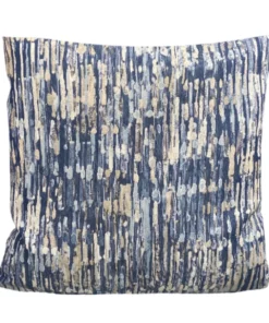 Decor Fifty-Five PILLOWS OVERTONES PILLOW TAUPE & BLUE L 22 X 22