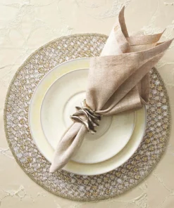 Kim Seybert FLUX NAPKIN RING SILVER THE TABLE