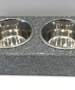 EYE CANDY EYE CANDY ACRYLIC By CH DOG BOWL | SILVER GLITTER