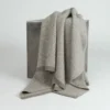 Hangai Mountain Textiles CASHMERE TAIGA KNIT THROW | PLATINUM