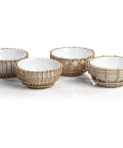 Zodax WICKER CONDIMENT BOWLS