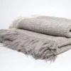 Uniquity BULLOCH WOVEN ALPACA THROW GREY THE HOME