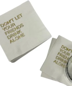 Print Appeal WINE & BAR COCKTAIL NAPKIN PACK - DON'T LET FRIENDS DRINK