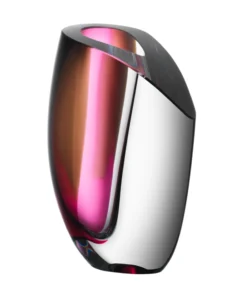 Orrefors Kosta Boda MIRAGE VASE | RED & GREY THE HOME