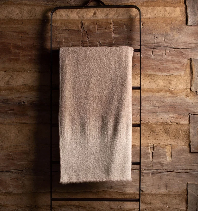 Uniquity VASARELY ALPACA THROW BEIGE