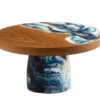 Blue Pheasant AUSTIN SWIRLED CAKE STAND BLUE SERVING