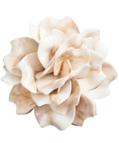 Kim Seybert DAHLIA NAPKIN RING IVORY | SET OF 4 THE TABLE