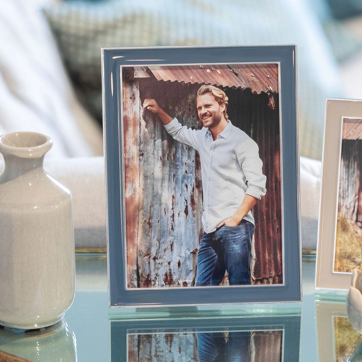 Addison Ross ENAMEL THIN FRAME | DENIM THE HOME