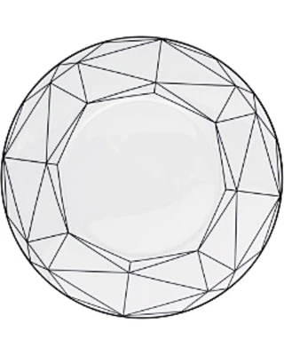 Kiyasa GEM CUT DINNERWARE | PROUNA | BLACK Or GOLD