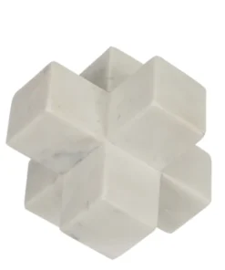 Sagebrook Home NALI MARBLE OBJECT | WHITE THE HOME
