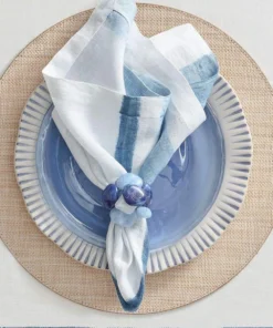 Kim Seybert THE TABLE SEA STONE NAPKIN RING SET