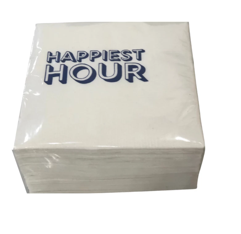 Print Appeal COCKTAIL NAPKIN PACK | HAPPIEST HOUR | ROYAL BLUE WINE & BAR