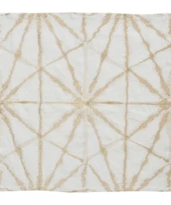 Kim Seybert LUNA NAPKIN WHITE & GOLD