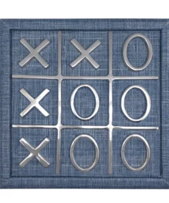 MARIPOSA HEATHER BLUE TIC TAC TOE SET