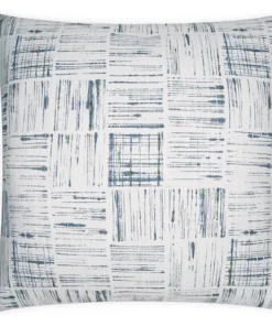 D.V. KAP Home / Canaan Company PILLOWS LINE PILLOW BLUE | 22 X 22