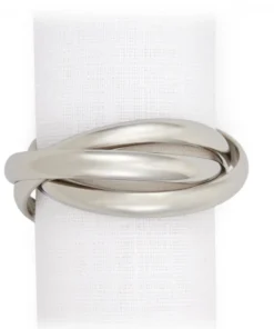 L'Objet THREE RING NAPKIN JEWELS SET OF 4