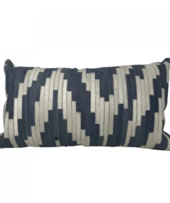 Callisto Home CHEVRON HIDE PILLOW 14 X 24