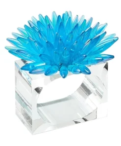 Kim Seybert MIRAGE NAPKIN RING BLUE THE TABLE