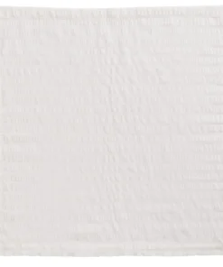 Kim Seybert SEERSUCKER NAPKIN WHITE