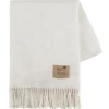 Lands Downunder JUMO CASHMERE THROW | HEATHERED IVORY THE HOME