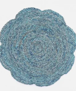 Blue Pheasant VERA FLOWER PLACEMAT SET BLUE