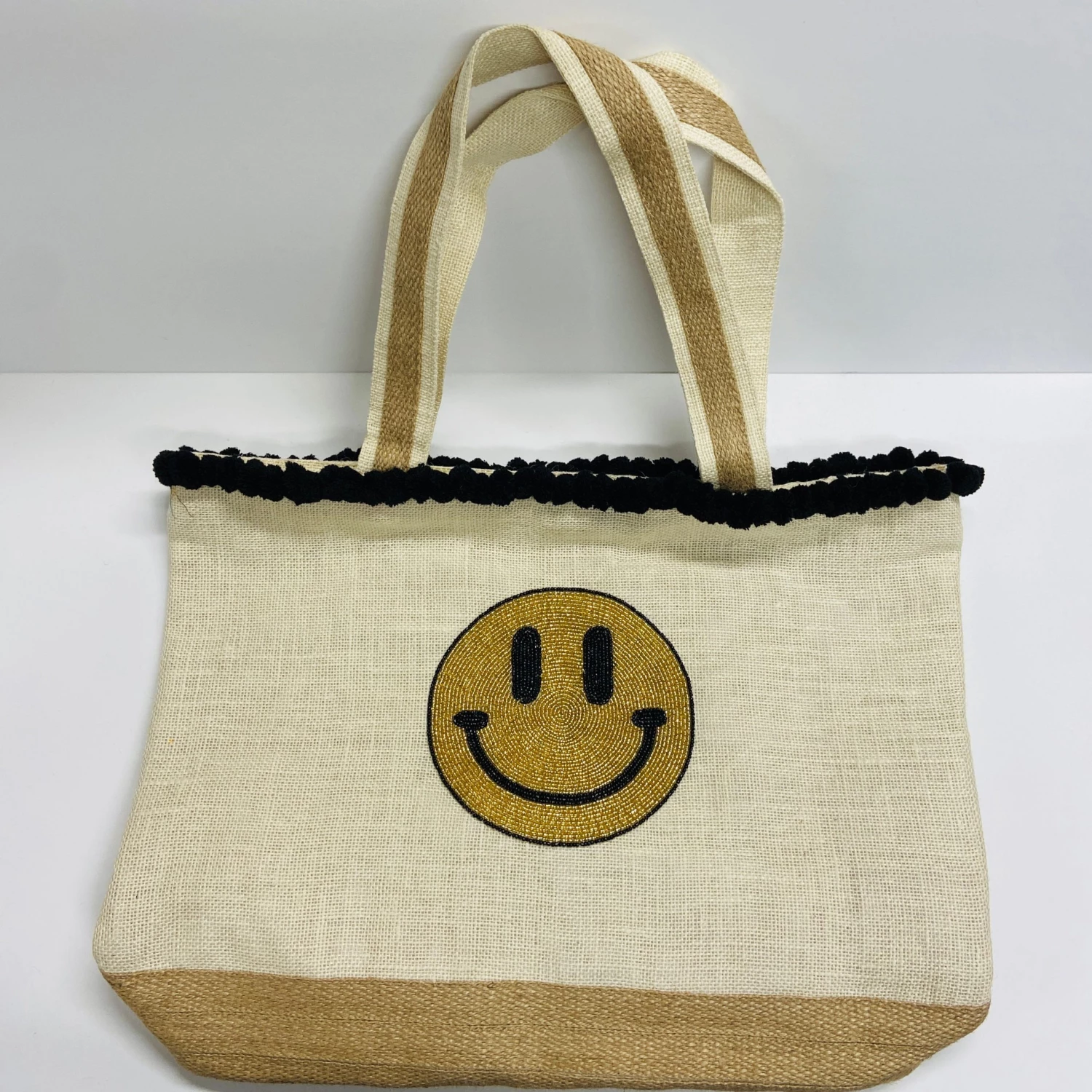Tiana Designs POM POM SMILEY TOTE ACCESSORIES