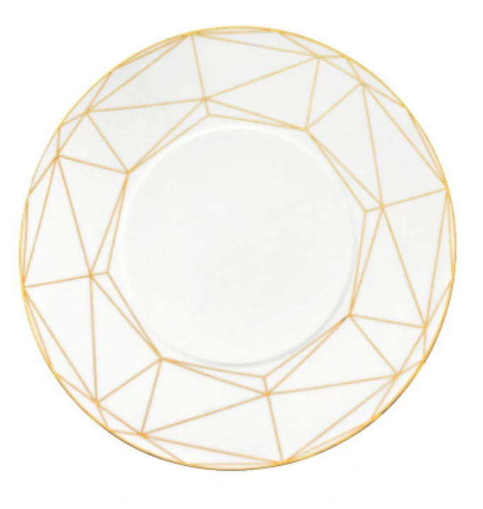 Kiyasa GEM CUT DINNERWARE | PROUNA | BLACK Or GOLD