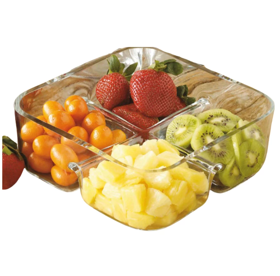 Majestic Gifts/Barski RELISH FOUR PART DISH SERVING