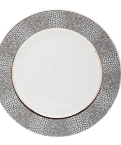 Philippe Deshoulieres BIA THE TABLE MAKASSAR GRAY & PLATINUM | ROYAL LIMOGES