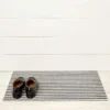 Chilewich FURNITURE IN/OUTDOOR FLOORMAT | BRETON STRIPE SHAG | GRAVEL