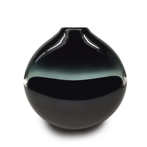 Siemon & Salazar SCURO FLAT VASE GREY & BLACK THE HOME