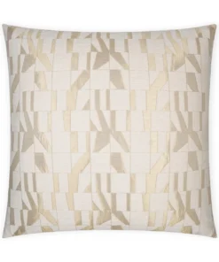 D.V. KAP Home / Canaan Company PILLOWS DUET PILLOW CREAM & GOLD | 22 X 22