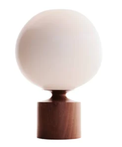 KleinReid THE HOME GORDON VASE | WHITE & WALNUT