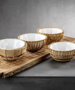 Zodax WICKER CONDIMENT BOWLS