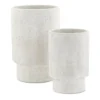 Currey & Company THE HOME TUMBURA IVORY ASH VASES