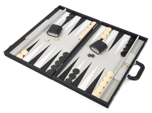 Brouk & Co GAMES & GADGETS BACKGAMMON SET |ONYX BLACK