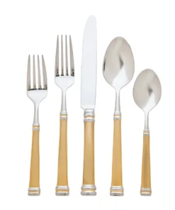 Ricci Argentieri, Inc. ROYAL BRAMASOLE GOLD 5 PIECE FLATWARE