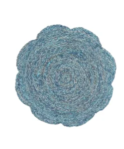 Blue Pheasant VERA FLOWER PLACEMAT SET BLUE