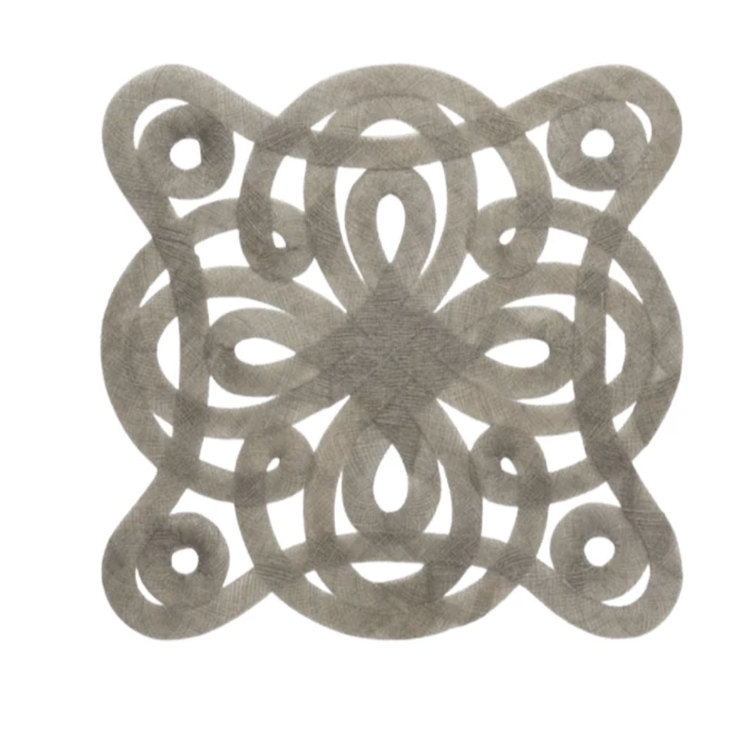 Blue Pheasant WOVEN FREDA PLACEMAT GREY SET/4