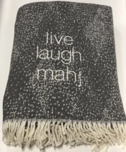 A Soft Idea LIVE LAUGH MAHJ THROW | DOTTI DOTS | GREY THE HOME