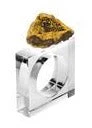 Godinger (GOD) GEODE NAPKIN RING GOLD | SET OF 4
