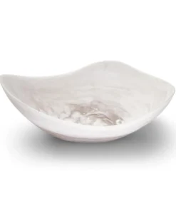 Two's Company ORGANIC MARBLE EFFECT 15" BOWL SERVING