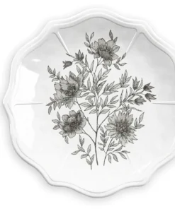 TarHong MONOCHROME FLORAL MELAMINE DINNERWARE THE TABLE