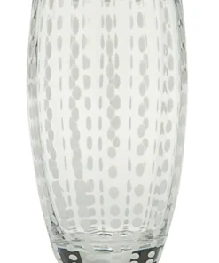 Zafferano America PERLE BEVERAGE GLASS | WHITE | SET OF 2 DRINKWARE
