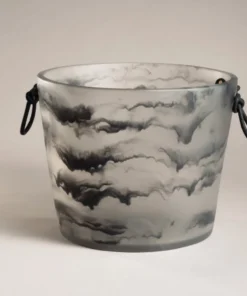 CDMX Design WINE & BAR RESIN LEATHER HANDLE CHAMPAGNE BUCKET