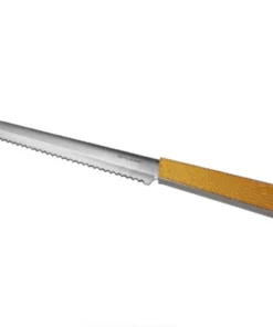 Metalace Art CHALLAH KNIFE | ORGANIC LACE | GOLD JUDAICA