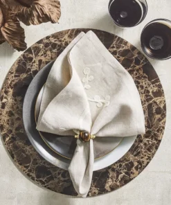 Kim Seybert MINERAL NAPKIN RING BROWN