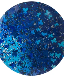EYE CANDY SERVING BLUE BUTTERFLIES LAZY SUSAN