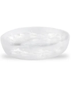 Nashi Home SERVING SWIRL RESIN ROUND BOWL | WHITE | VARIOUS SIZES