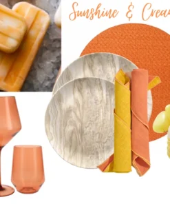 Atelier Saucier THE TABLE CREAMSICLE LINEN NAPKIN SET